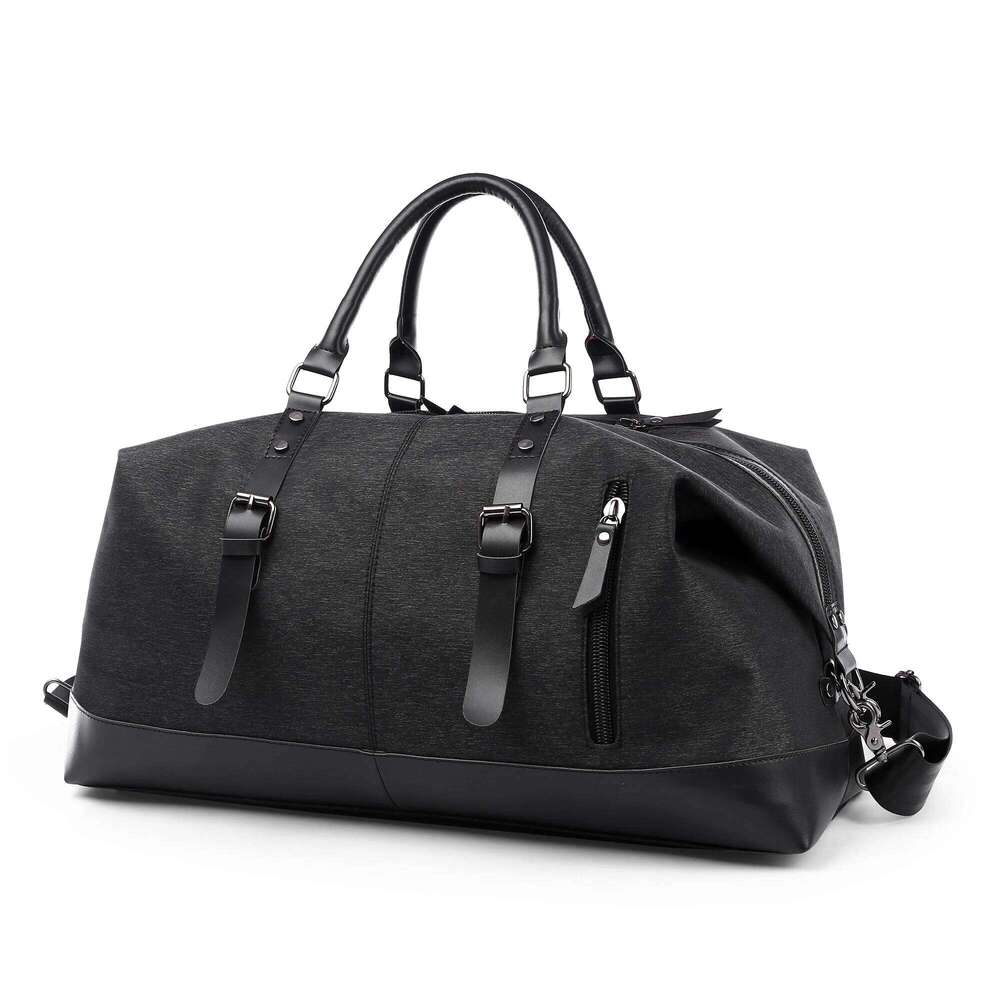 Designer Luxury Large Capacity Men Travel Waterproof Oxford Canvas Black Weekend Duffel Bag Sport Business Trip Daily Carry On Lage