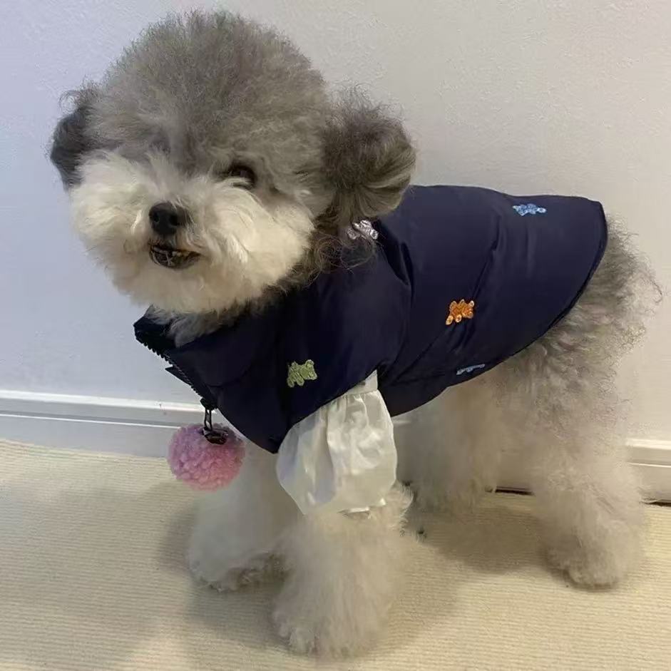 T1380 Dog and Cat Autumn and Winter Warm Cute Sweater Kindergarten Childish Style Cat British Shorthair Garfield Cute Sweater Vest