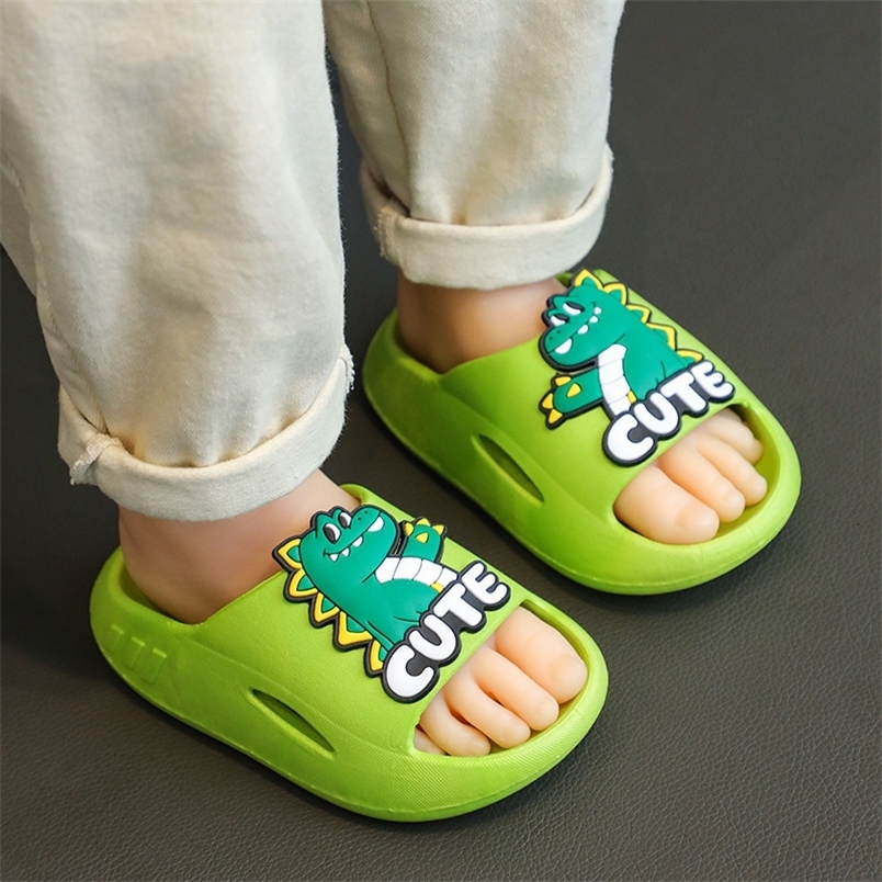 Slipper Summer Children's Slippers Cute Animals Style Breathable Comfortable Non-slip Soft Home Bathroom Slippers Shoes Kids 230710
