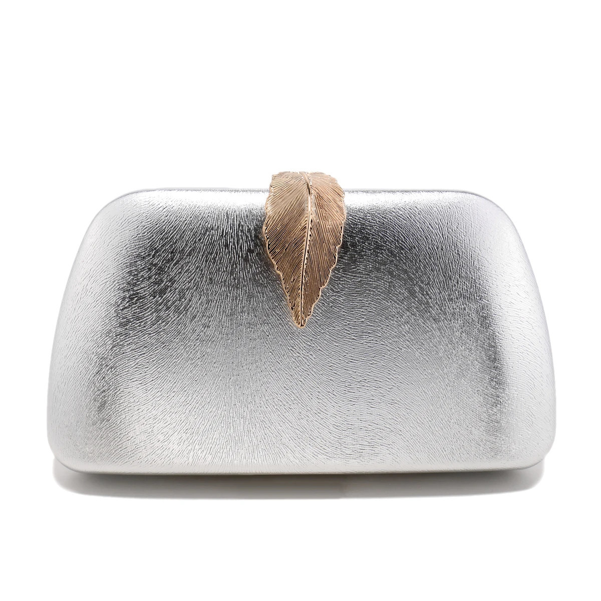 PU Leather Leaf Glamorous Elegant Women Evening Bags Bow Sequined Clutch Mini Acrylic Box Rhinestones Prom Dinner Banquet 250930