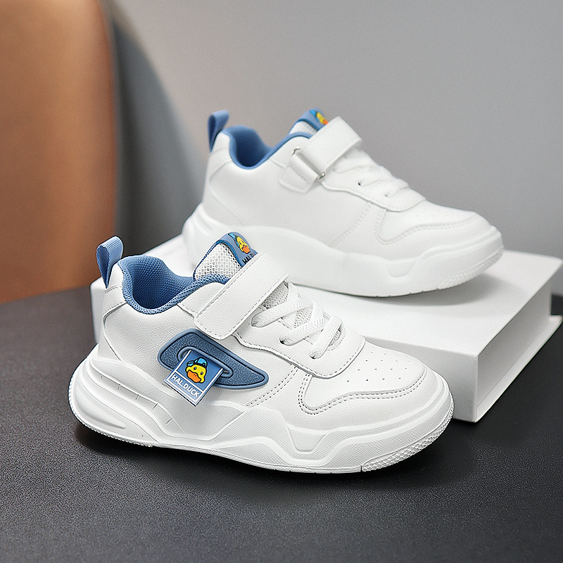 White Children's Leather Shoes White Sports Designer Shoes Designer Shoes Men's And Women's Children's Shoes Fashionable Autumn Ne
