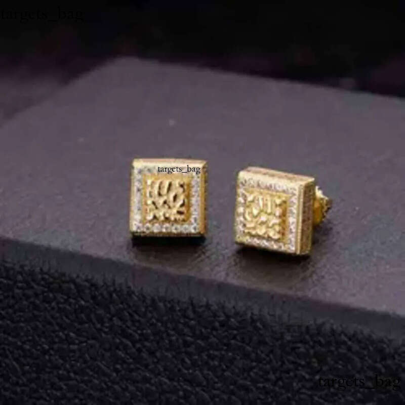 2025 Designer Top Men's 10k Plated Sier Pin VVS Moissanite Real Gold Earrings Jewelry Fashion Gifts
