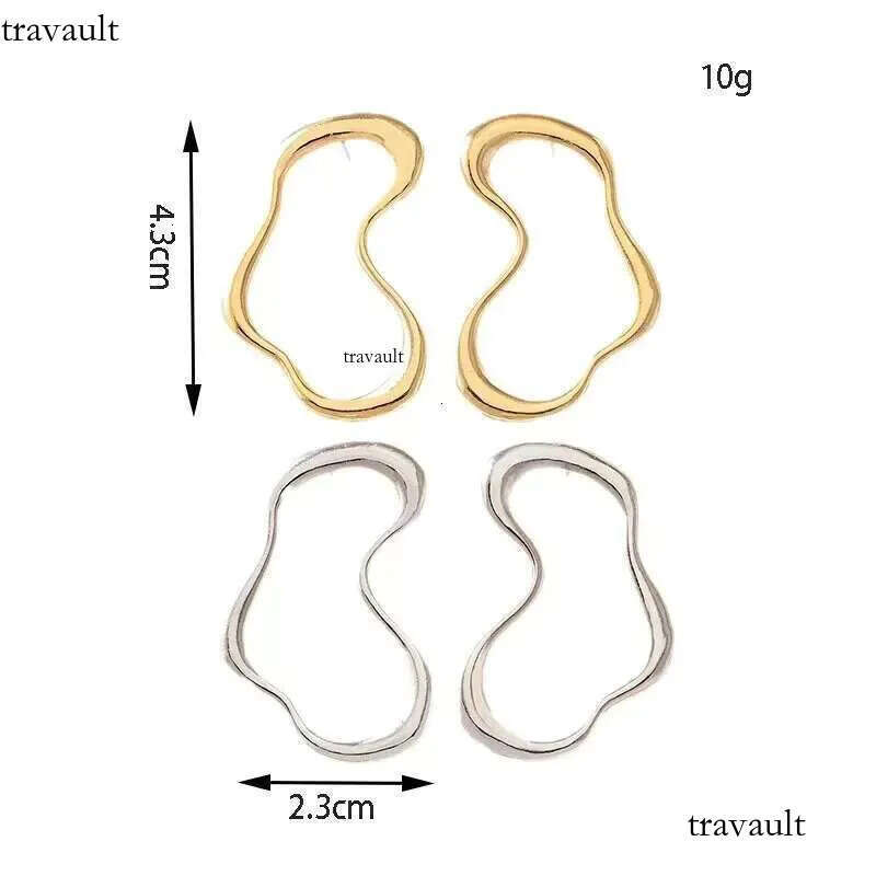 DHCollections Trend Metal Geometric Heart shaped New Design Irregular Simple Earrings Women's Fashion Accessories Gifts 2025