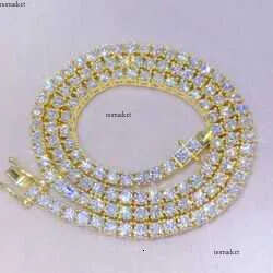 mossanite tennis chainFine jewelry sterg sier vvs moissanite necklace dia b2