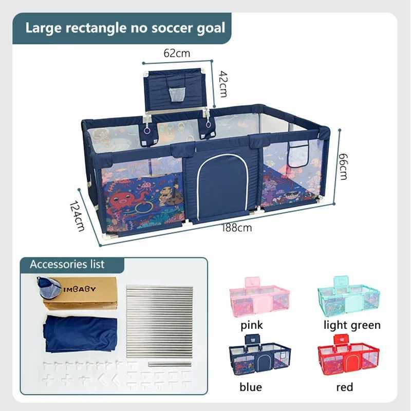 IMBABY Baby Playpens Large Baby Playground Cartoon Playpen for Children Basketball Baby Activity Fence Pool Balls Park for Baby C250929