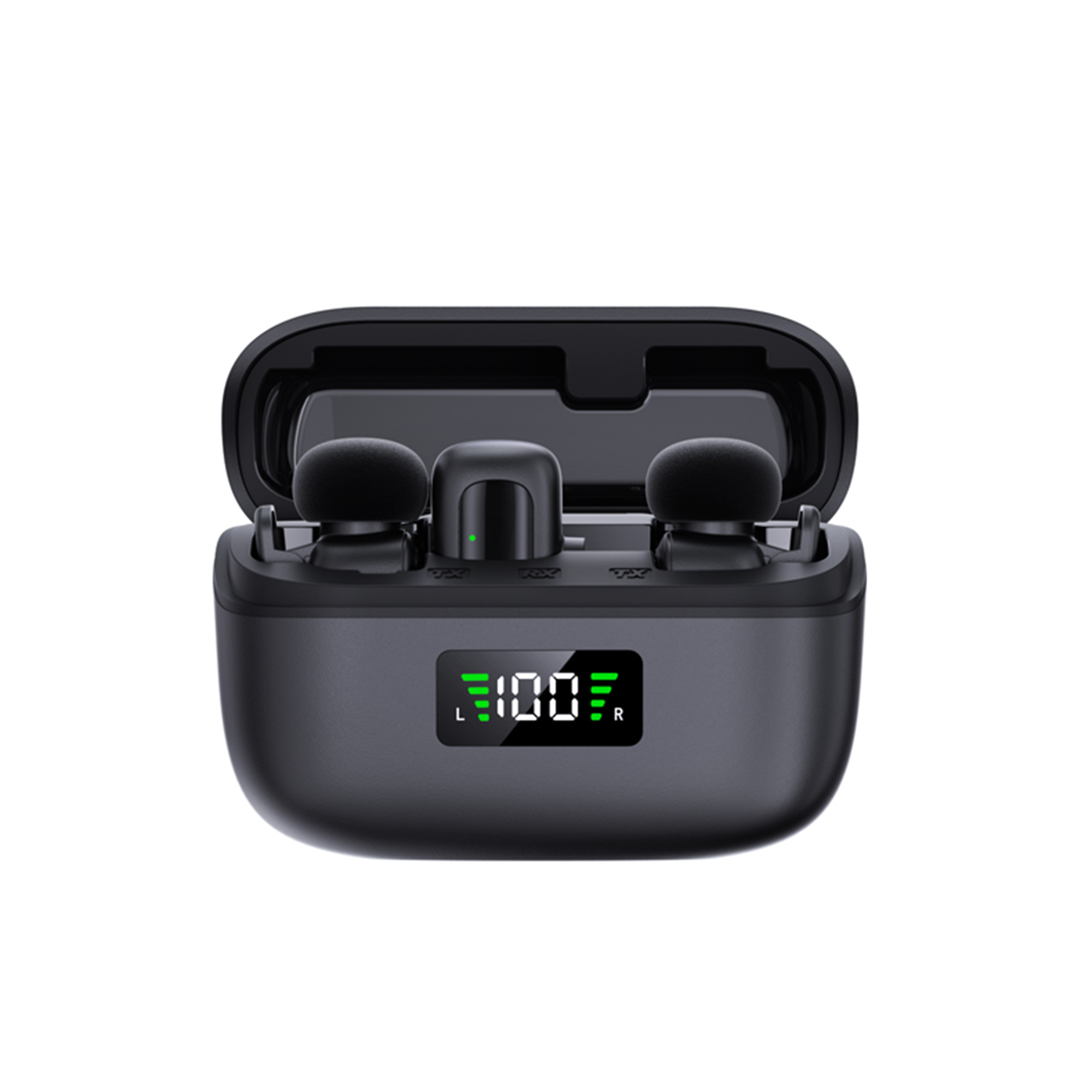 Wireless Lavalier Microphone 2 in 1 Super Mini Mic for Audio Video Recording Interview Tiktok Youtube Vlog Podcast Livestream Noise Reduction AI Voice
