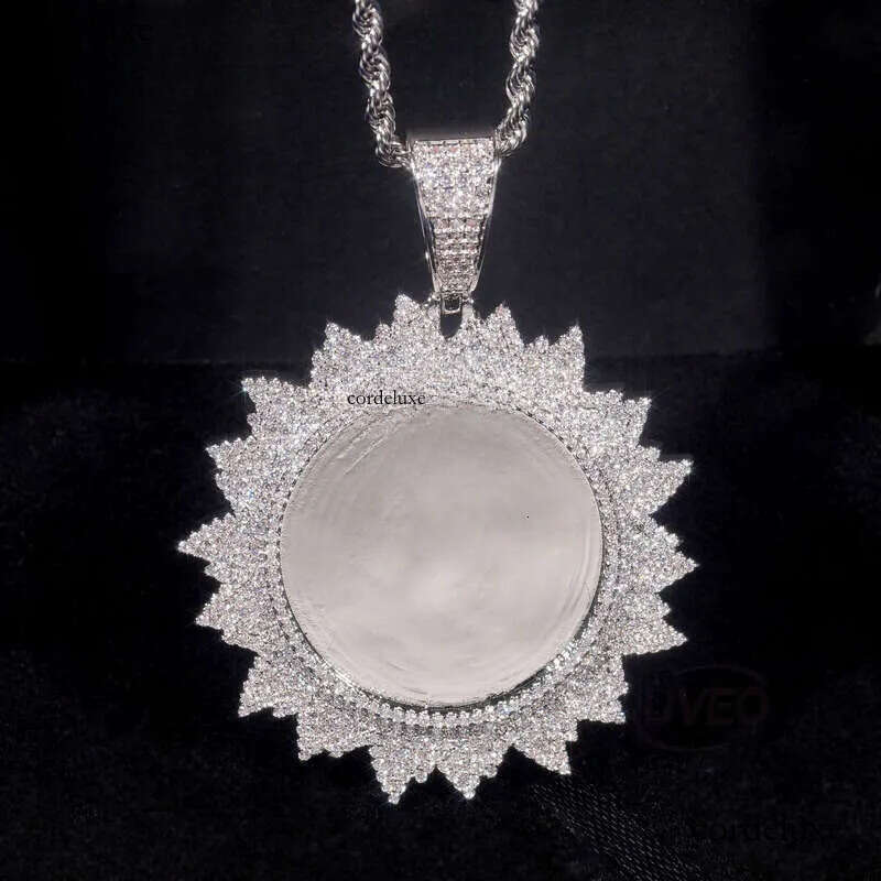 Iced Out Sterling Sier Jewelry Gold VVS Hip Hop Pass Dia Tester Pendant Cuban Link Chains Fashion Gift Moissanite Chain 48