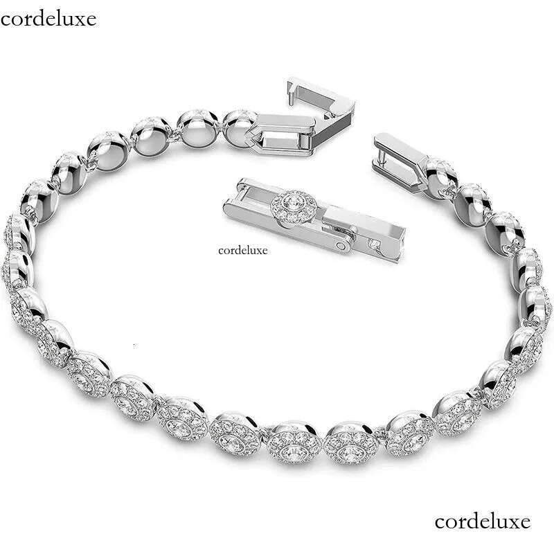 Necklaces Bracelets Designer Tennis Bracelet Women Men Iced Out Plated Gold Sier Crystal Green Blue Dia Necklace Mens Chain Luxe Jewelry Woman Gift wi