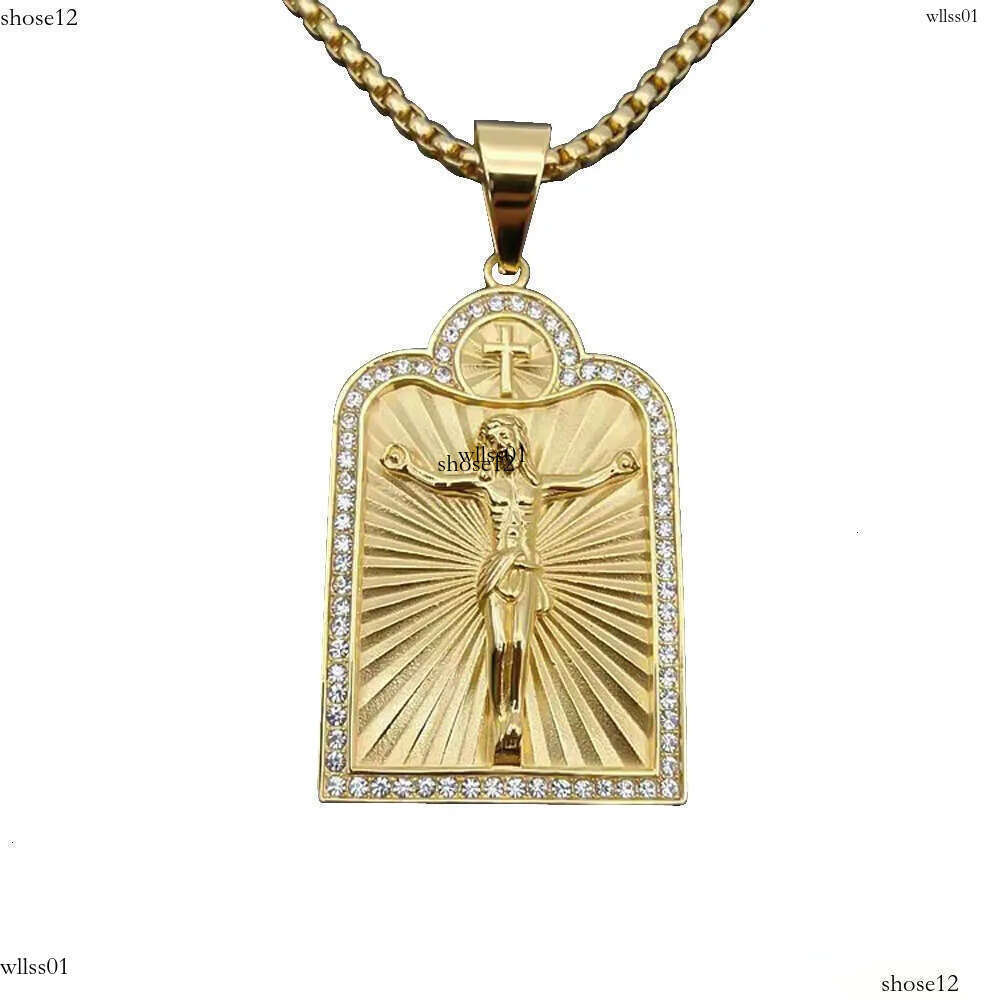 Firstmadam 14K Pure 5D Hard Gold Classic Charms Pendant Jewelry