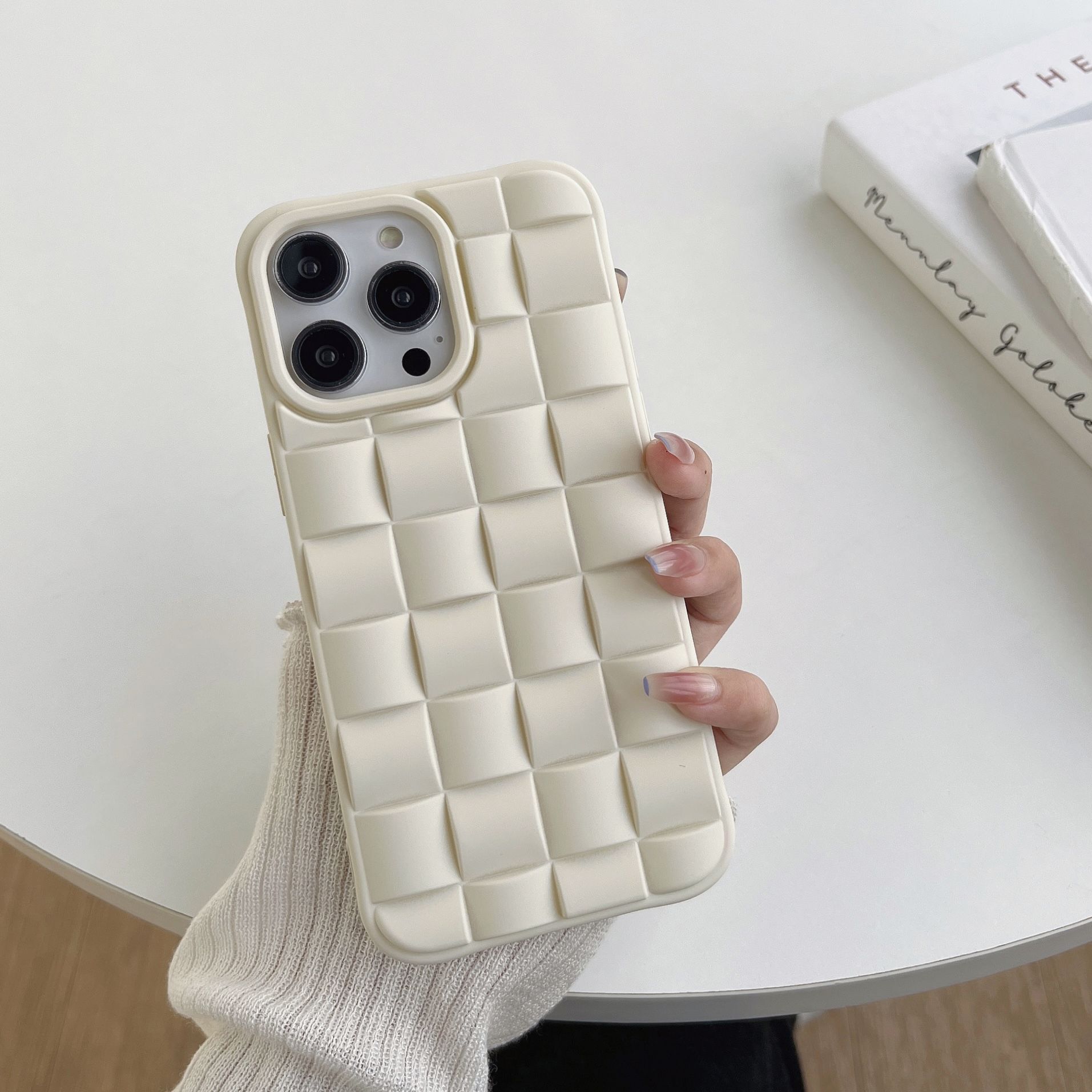 Compatible with iPhone 17 Pro Max Case for Women/Girls, Cute 3D Laid Desgin Soft Silicone Shockproof Raised Bumper Corners Case