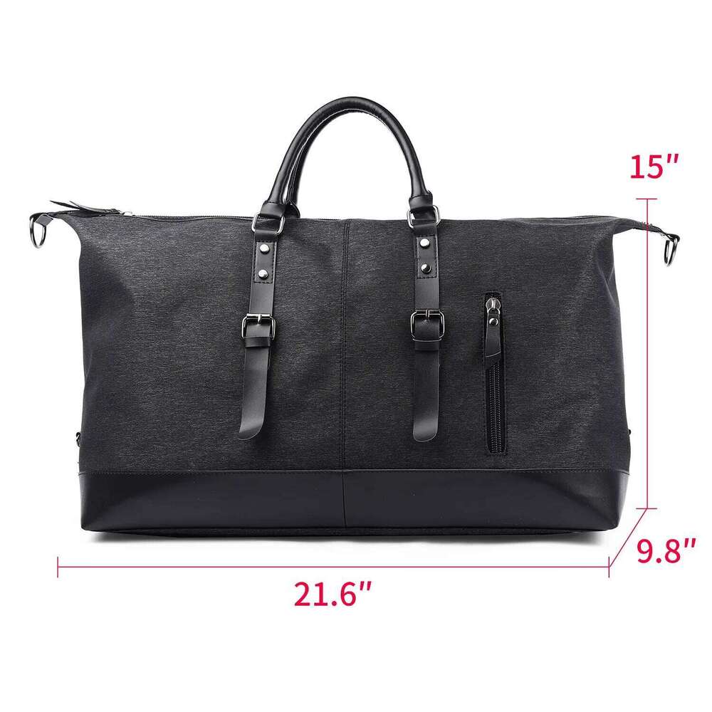 Designer Luxury Large Capacity Men Travel Waterproof Oxford Canvas Black Weekend Duffel Bag Sport Business Trip Daily Carry On Lage