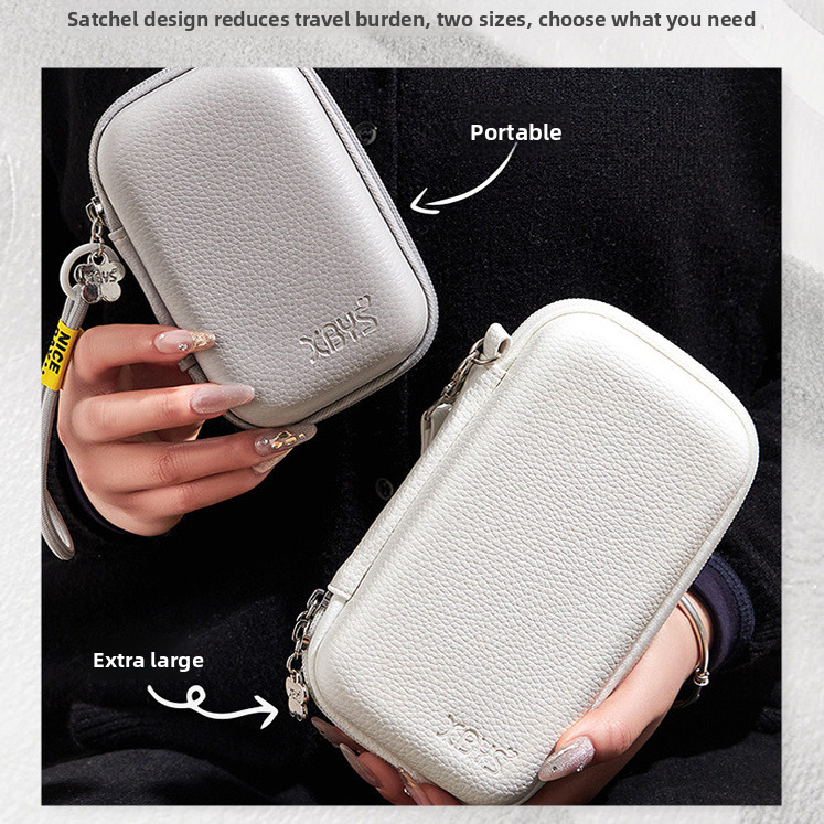 New Blood Glucose Meter Portable Storage Bag Handheld Convenient Thickened Drawstring Fixed Wool fashion Anti collision Leather Cover Designer Bag Han