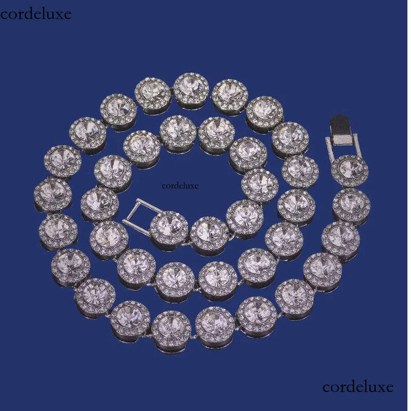 Dia designer for woman angelic iced out chain AAA beads moissanite jewelry plated sier necklace part wedding zh195 67