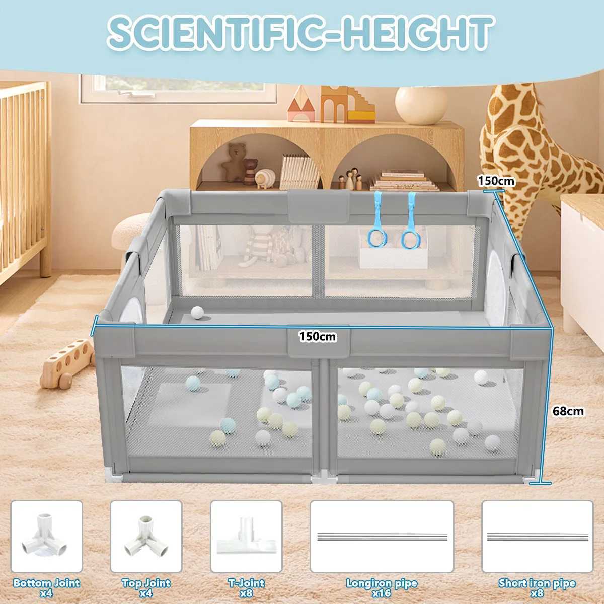 Playpen Indoor Playpen 6 Months 6 Years Old With Pull Tab Child Safety Barrier Playpen Ball Box Playpen C250929