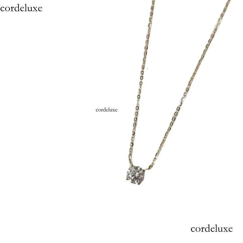 2024 Choucong Moissanite Dia Pendant Simple Fashion Jewelry Real 100% Sterling Sier 14K Gold Solitaire Gemstones Women Beach Clavicel Necklace Gift b4