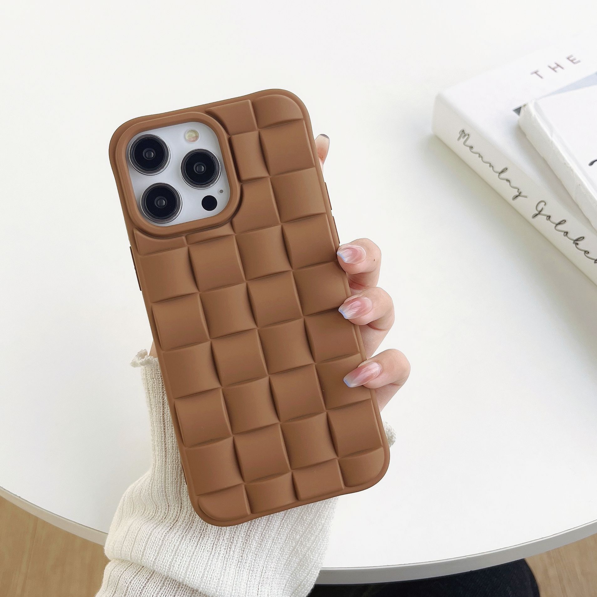 Compatible with iPhone 17 Pro Max Case for Women/Girls, Cute 3D Laid Desgin Soft Silicone Shockproof Raised Bumper Corners Case