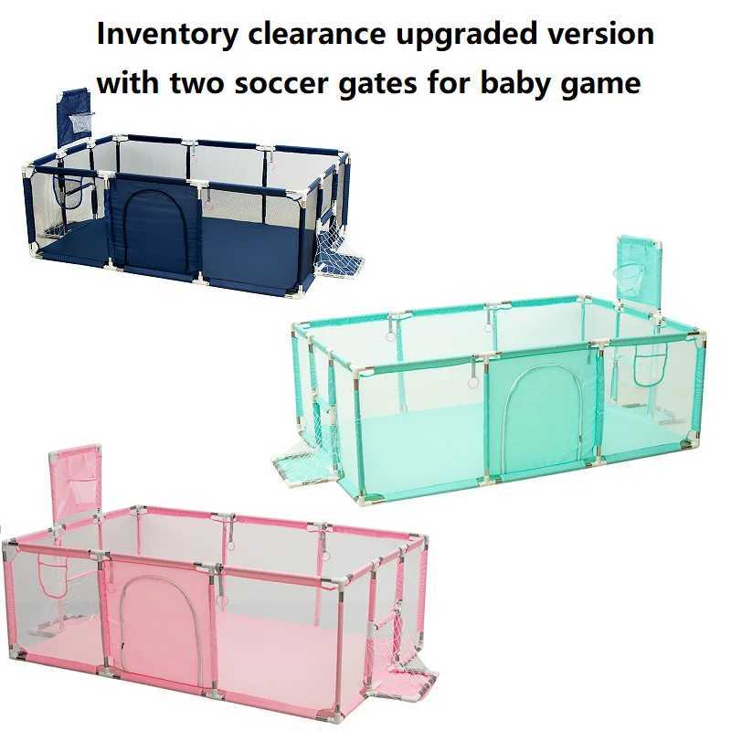 IMBABY Large Playpen for 06 Years IndoorOutdoor Safety Play Yard with Soft Padding and Ball Pit Toddler Activity Center C250929