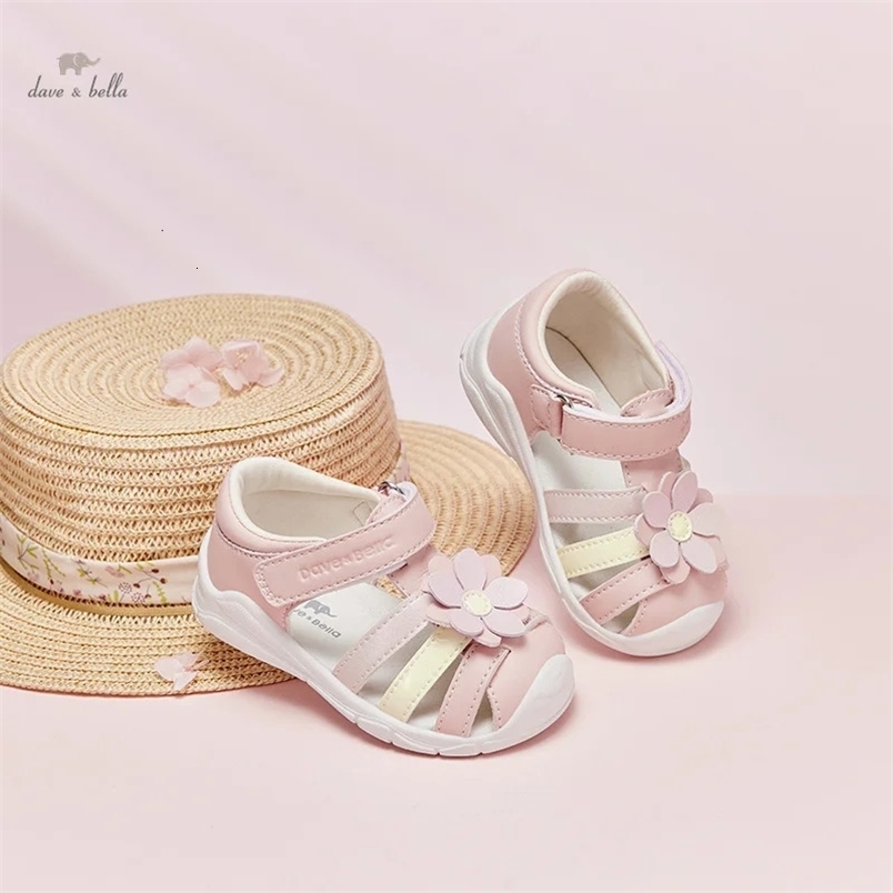Dave Bella Summer Baby Boys Girls Sandals Children Beach Sandals Pink Infant Shoes Comfortable Kids born Shoes DB2241269 240513