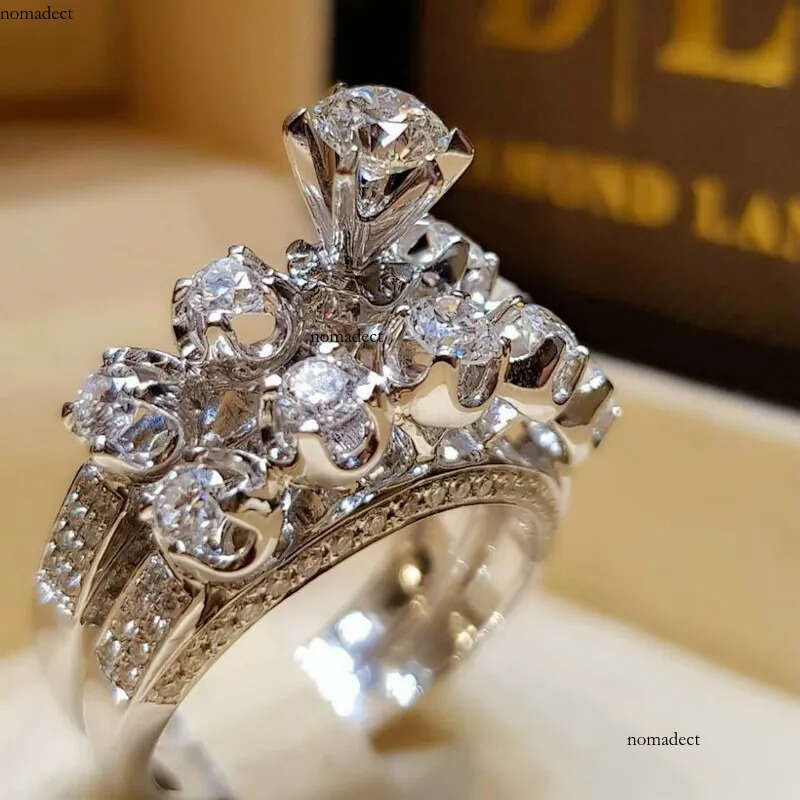moissanite engagement jewelry woman jewlery designer for women men rose rings sister gift jewelery gold sier ring af