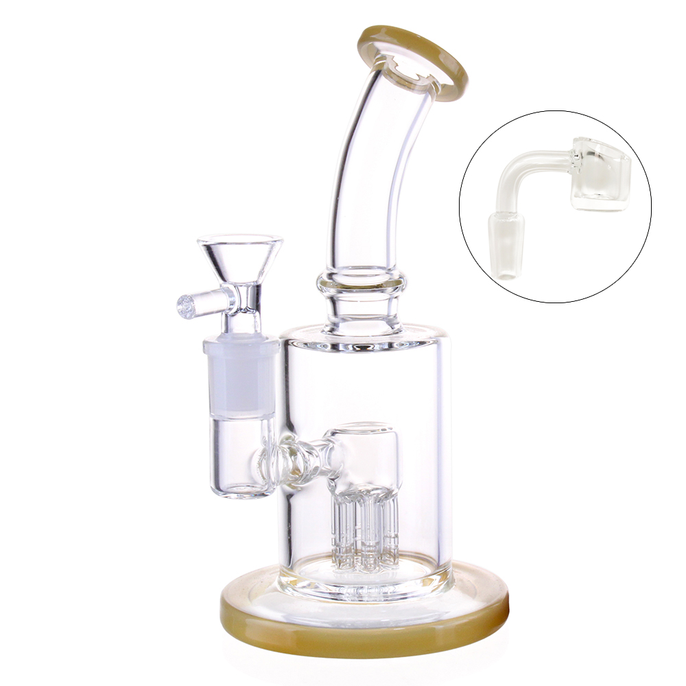 7.5'' Matrix sidecar Water Pipes Hookahs birdcage/Arm Tree perc Glass Bongs thick smoking water pipe Joint 14.4mm with glass bowl