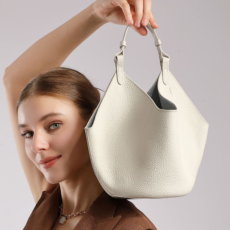 New Top Leather Large Capacity fashion Genuine Leather Handbag Designer Bag Mother and Daughter Commuter Shoulder Bag Luxury Bag