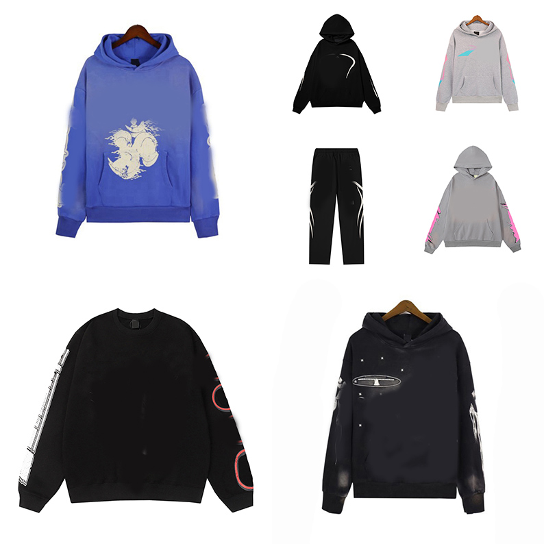 Designer Mens Zip Up Starly Hoodie For Man Woman Helles Tracksuits Sports Suit Pants Pullover Vintage Street Graffiti Sweatshirts