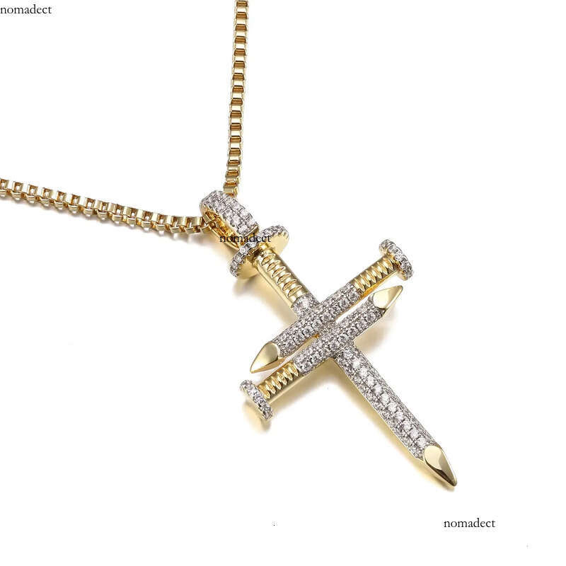 Jasen Sterg Sier Cross Necklace Gold Plated Jewelry Pendants & Charms da