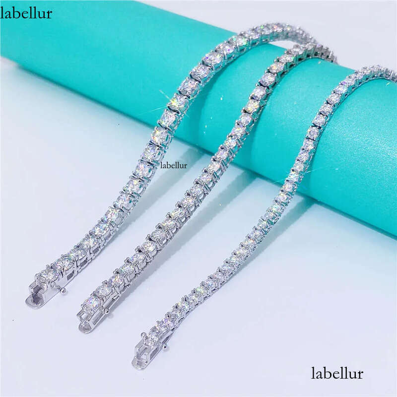Real Gold Jewelry 5mm 16 18 20 22 24 26 28 Inches Gra Certificate Vvs Moissanite Dia Tennis Chain 38