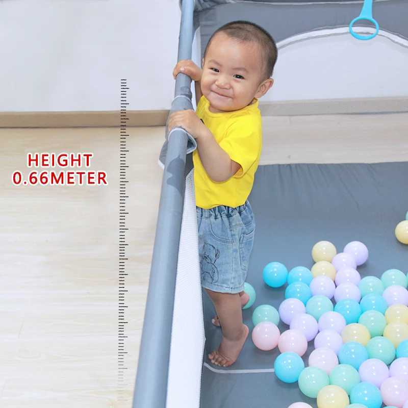 IMBABY Baby Playpens 150180cm Playpen for Children Baby Activity Gym Parks for Baby Ball Box Balls Pool Childrens Balls Fence C250929