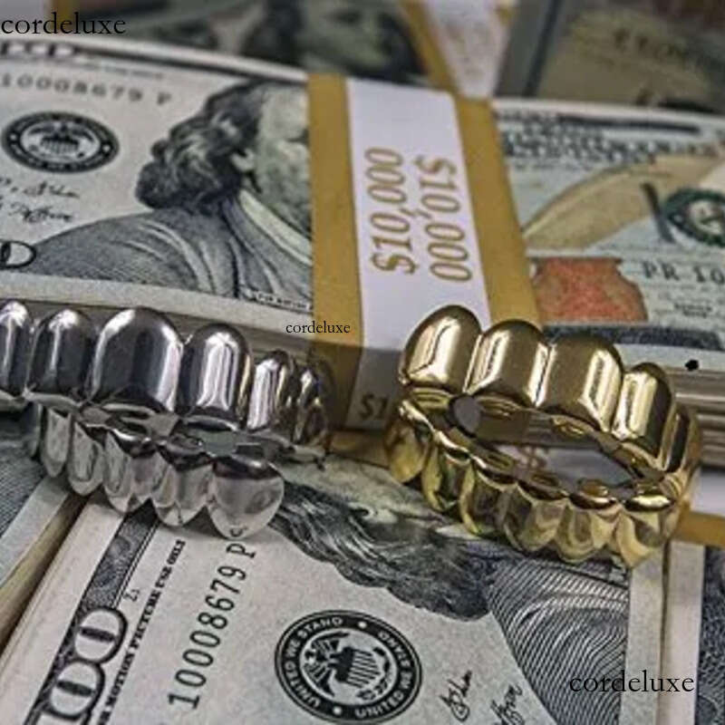 Moissanite Gold Plated Hip Hop Grillz Top And Bottom Grills For Mouth Teeth 2 EXTRA Molding Bars Every Style 32