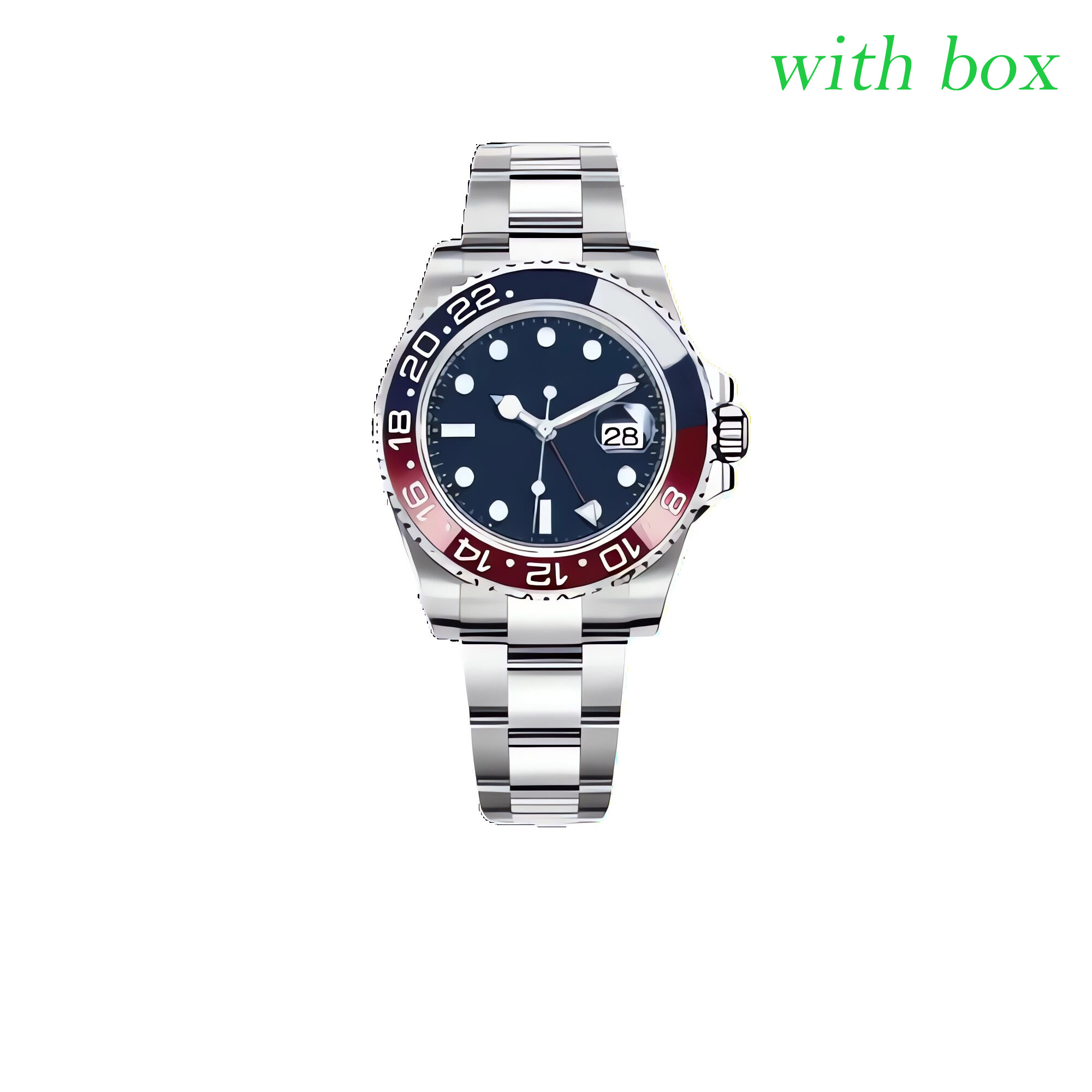 Mens designer Watch 2813 Automatic movement Watches 904L stainless steel/rubber Strap Sapphire Luminous Wristwatches With box and papers