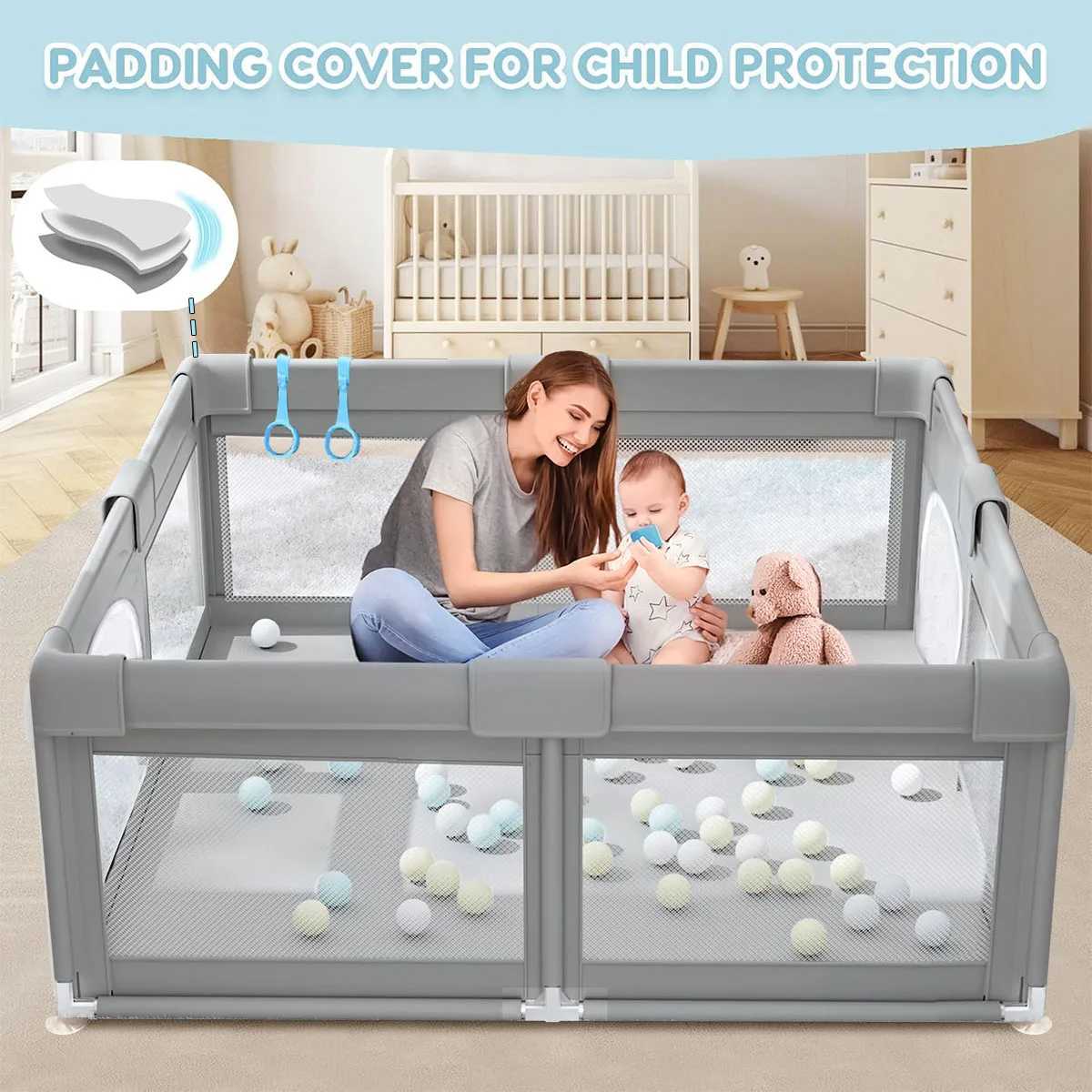 Playpen Indoor Playpen 6 Months 6 Years Old With Pull Tab Child Safety Barrier Playpen Ball Box Playpen C250929