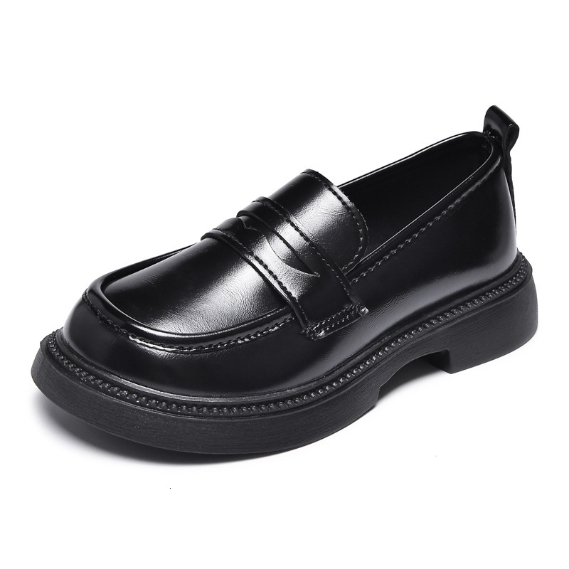 British Style Small Leather Shoes With Elegant Style Women's Black Flat Shoes Designer Autumn Designer Shoes New Luxury Shoes Women's Childr