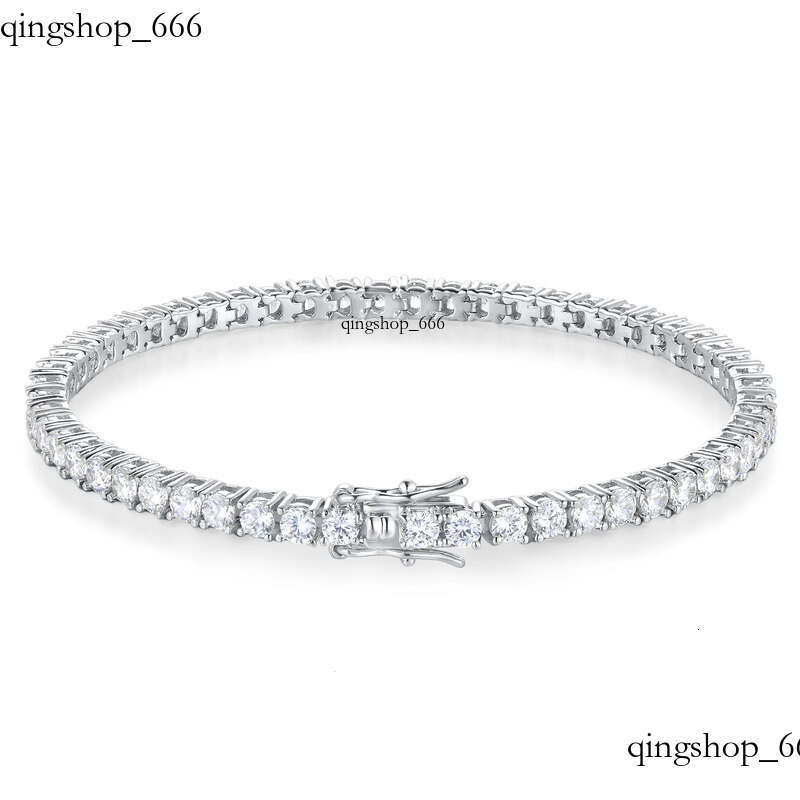 TennisChain Jewelry 2-6MM Tennis Chain Fashion Men and Women Hip-Hop Zircon Bracelet High-End Feel 15