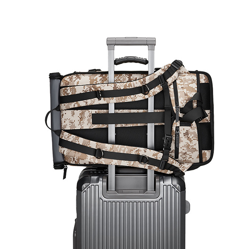 OC119M45 Men's and Women's Backpack Outdoor Leisure Large Capacity Multifunctional Canvas Cloth Travel Bag Vacuum Compression Waterproof Tra