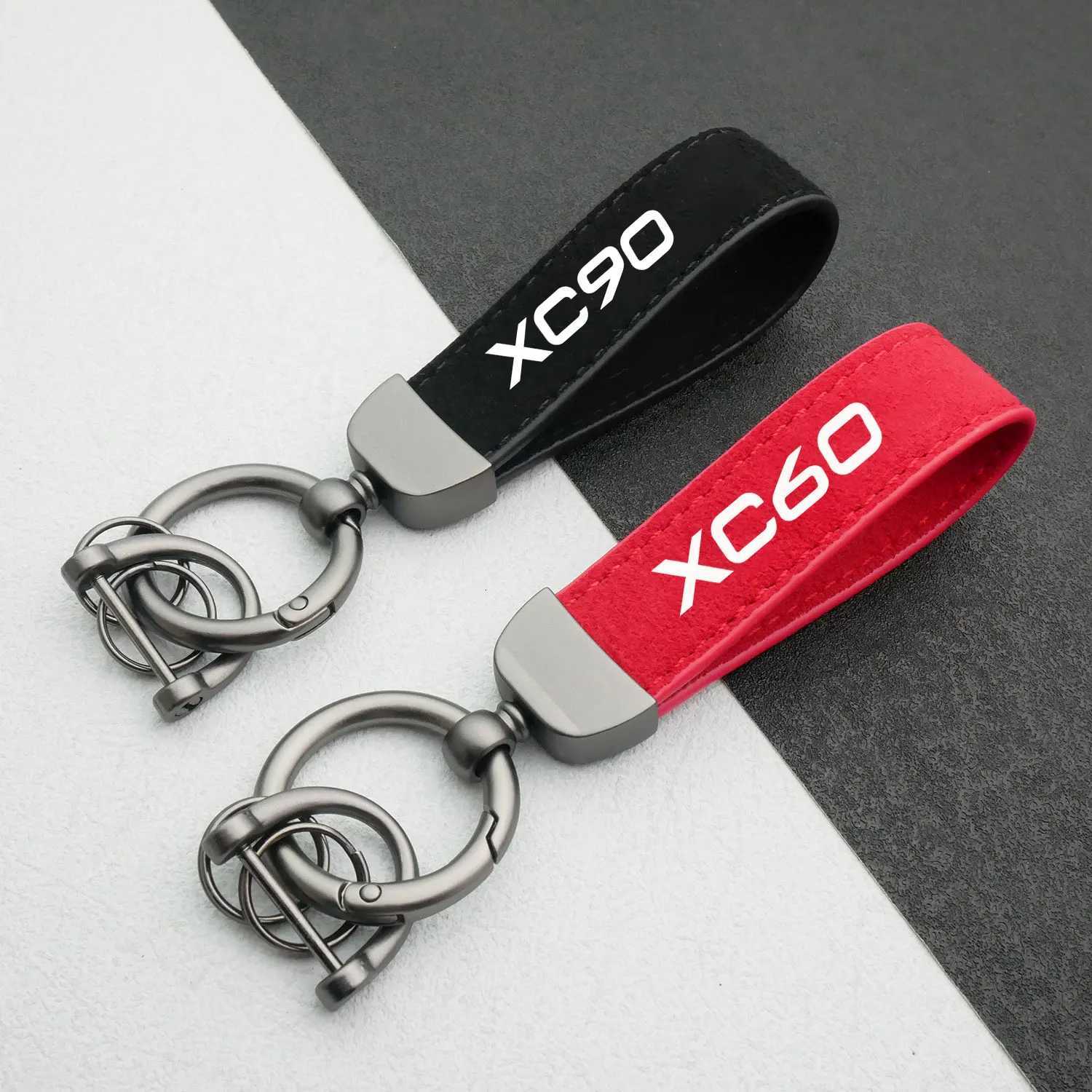 Car Suede Keychain Sport Key Ring Custom Gift With For Volvo XC40 XC40 XC60 XC60 XC90 XC90 key ring Car Accessorie W250915