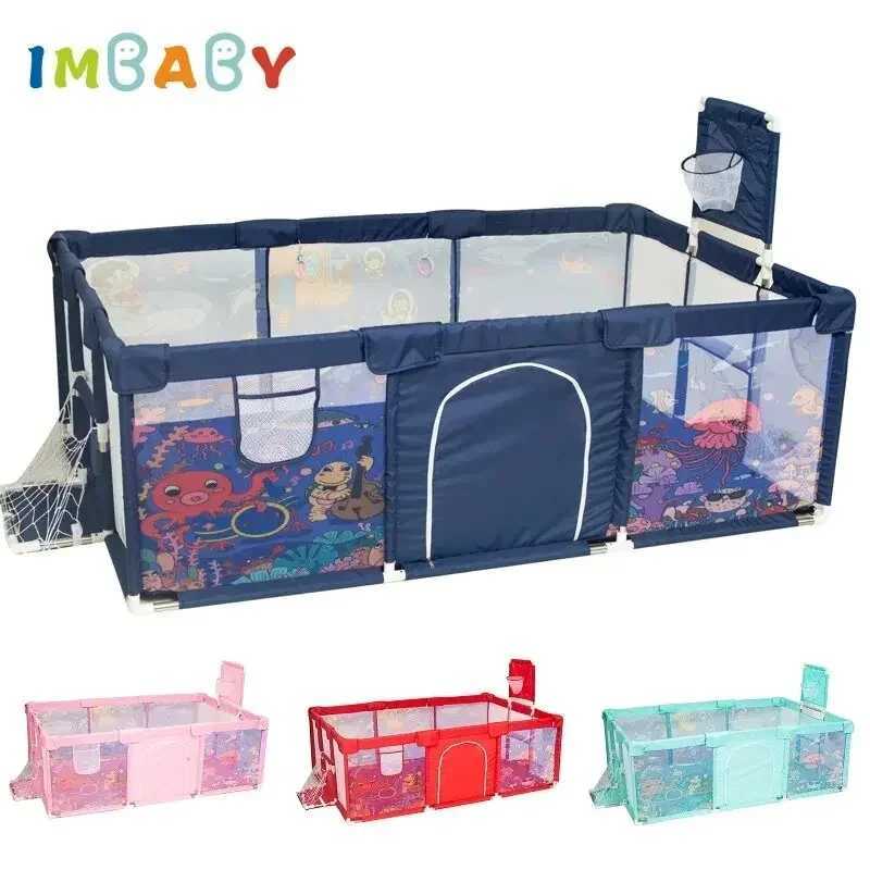 IMBABY Childrens Game Indoor Playground Babys Walking Crawling Mat Fence Protective Fence Baby Fence Safety Play Pen C250929