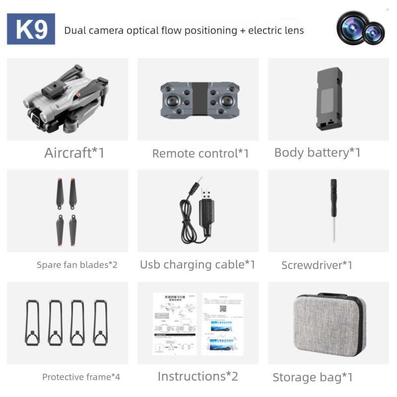 K Obstacle Avoidance Drone K HD Aerial Photography Quadcopter Folding Optical Flow Positioning Remote Control Aircraft Z