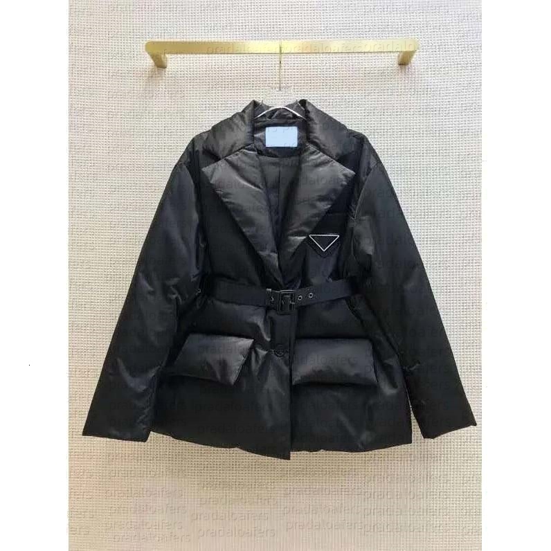 Womens Downs Jackets Brand Puffer Parkas Long Sleeve Budge Woman Jackets Long Windbreaker Thick Tops Designer Coat Slim Outwears Coats size S-L