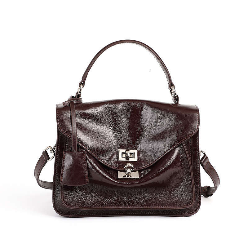Luxury bag Top Layer Cowhide Premium Commuter Large Capacity Handbag Envelope Cambridge Single Shoulder Crossbody Messenger Genuine Leather Women s Ba
