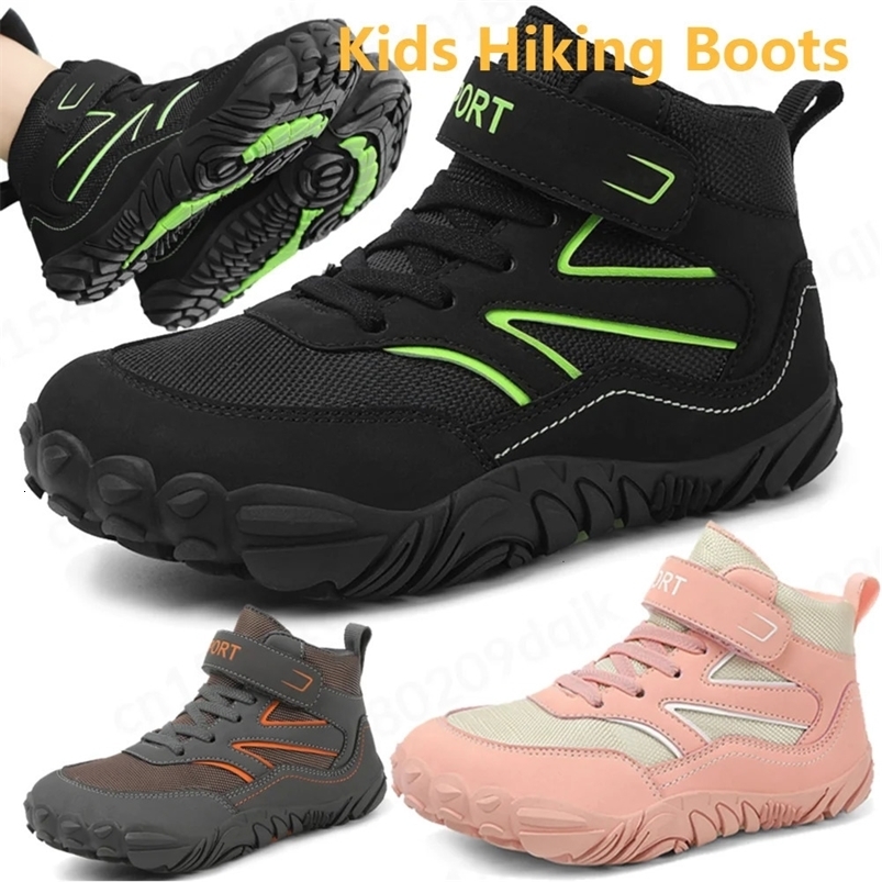 Wide toe childrens snow boots small/large childrens minimalist barefoot shoes anti slip boys casual shoes comfortable childrens boots 250403