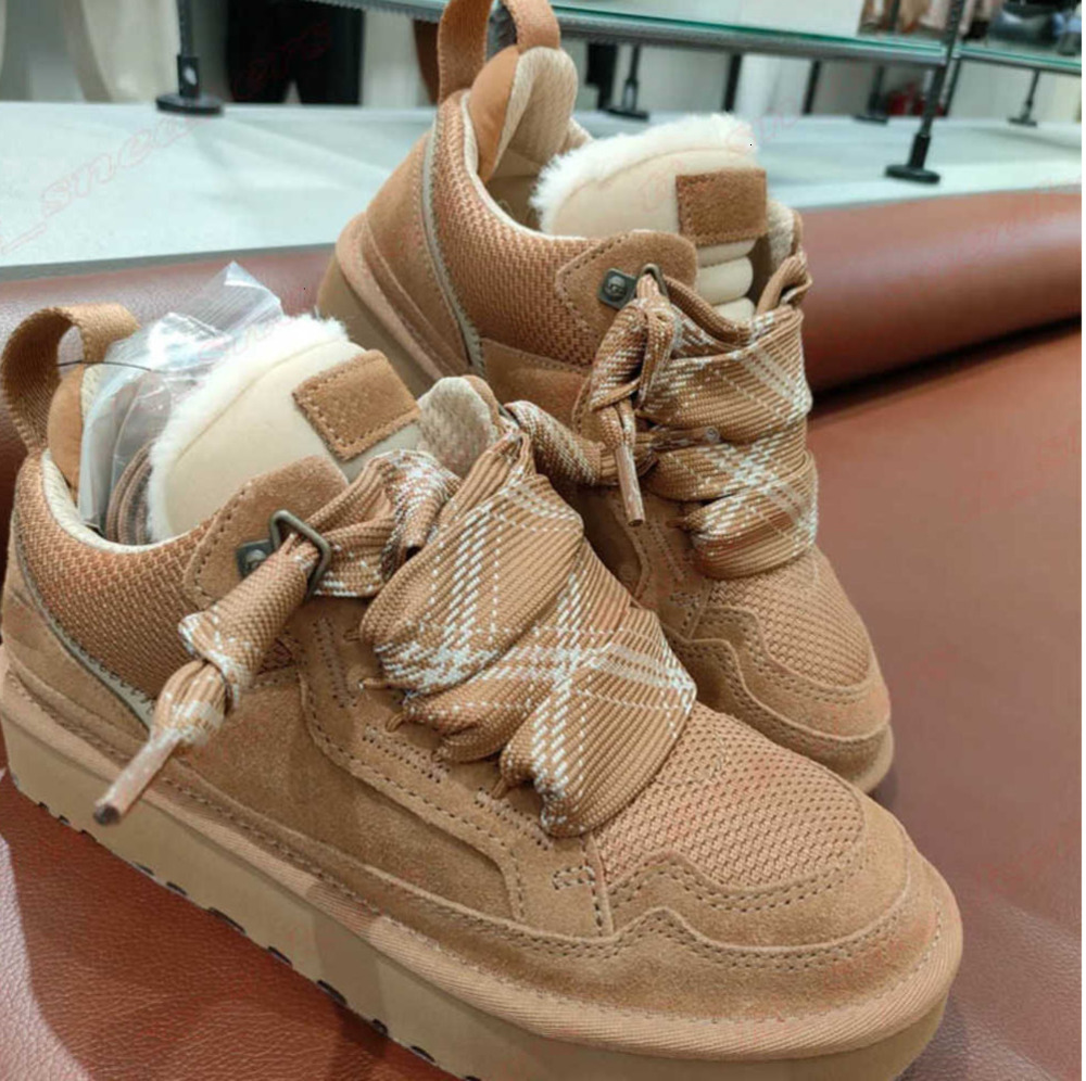 Mujeres para hombres Lowmel Sneakers Platform Boots Australia Nieve de cuero REAL SEDE Tobillo Burleigh Chelsea Polvo cacao con polvo Torners FJax