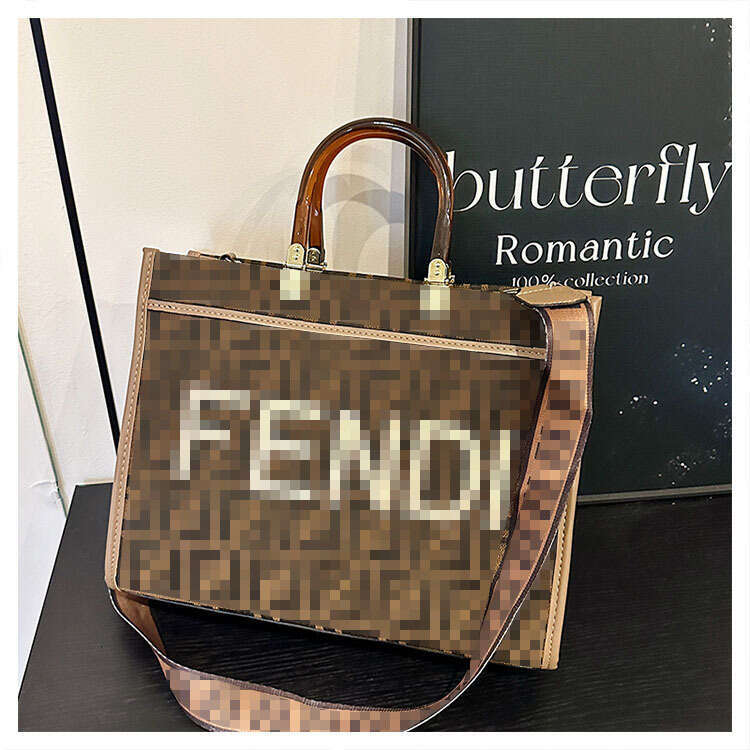 designer bag Luxury bag Trendy Brand Letter Tote New Handbag Large Capacity Commuter High-end Feel Women's Crossbody Bag