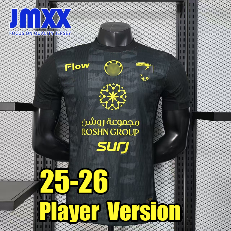 JMXX 25-26 Al-Ittihad Soccer Jersey Home Away Third Special Pre Match Training Mens Uniforms Jerseys Football Man Shirt 2025 2026 Player Version
