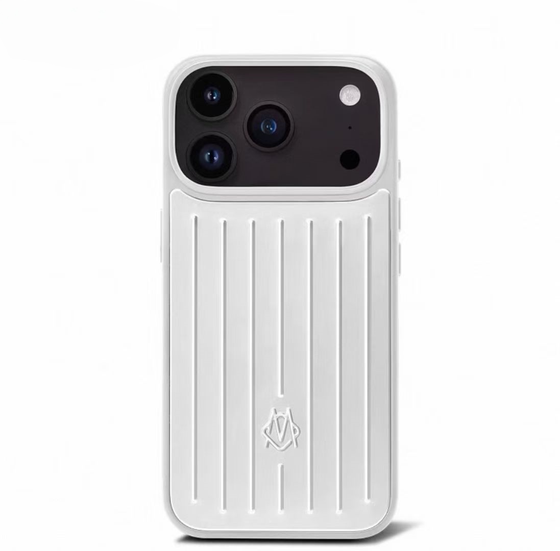 RIM Phone Case Suitcase Designer iPhone Case for Apple iPhone 17 Pro Max 16 15 Polycarbonate Aluminum Alloy MagSafe Weave Back Cover Coque Funda