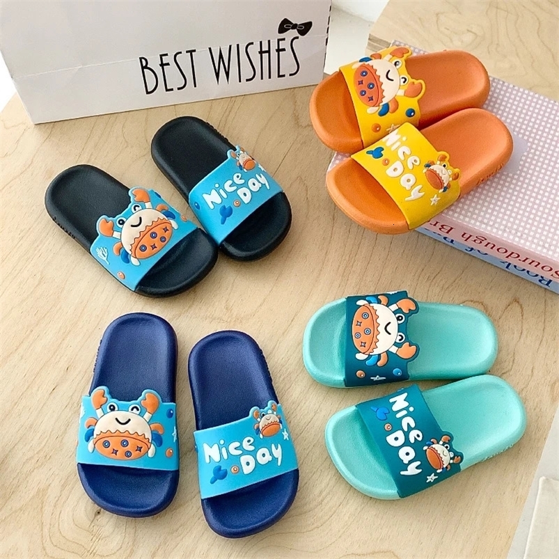 Boys Slippers Summer Waterproof Beach Slippers for Children 2 to 3 4 5 6 7 8 9 Years Funny Toddler Boy Slippers Baby Kids Shoes 250604