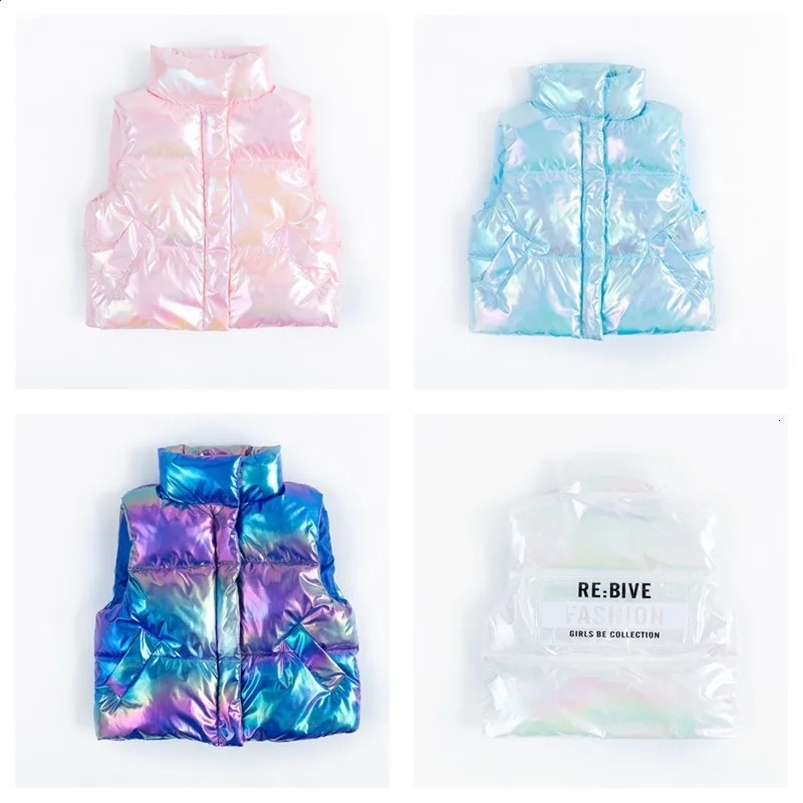 Baby Vests Autumn Winter Kids Windproof Waistcoats Children Fashion Jackets Girls Boys Solid Outerwear 4-10 Years 240913