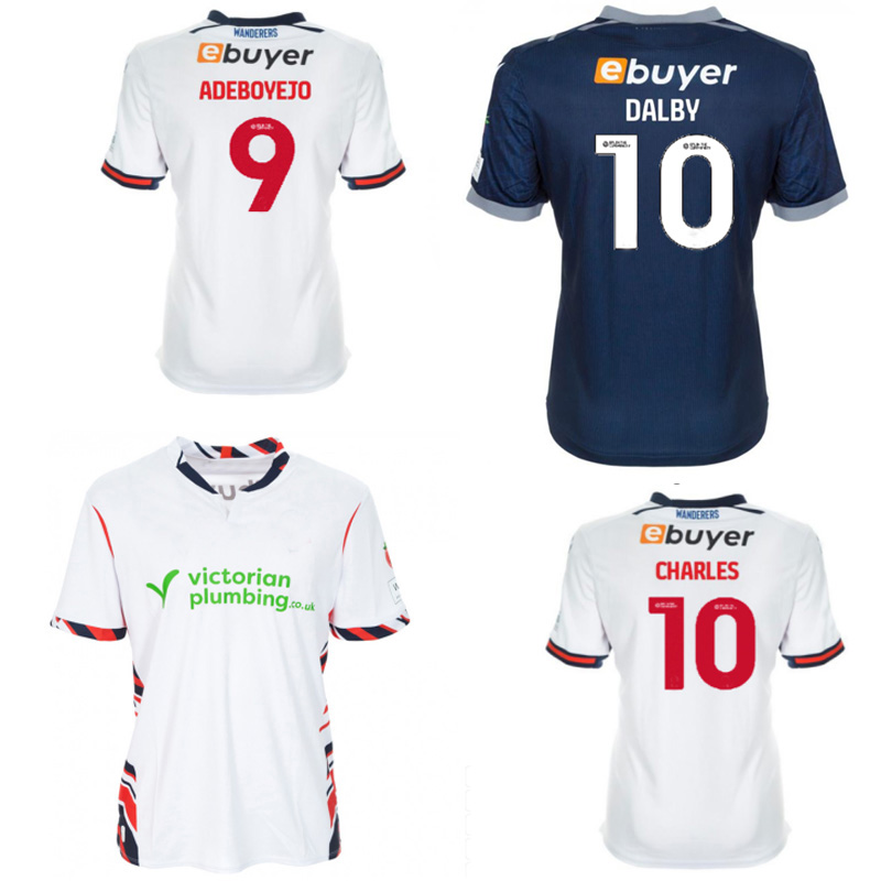 25 26 Bolton Wanderer Soccer Jerseys DALBY 2025 2026 Home Away SHEEHAN ADEBOYEJO Football Shirt GALE RANDALL adult Kit Tops Trikot MENDES GOMES Men size s-xxl