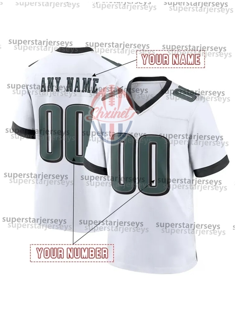 26 Saquon Barkley 1 Hurt Men/Youth/Women Custom Football Jersey Brown Caer DeVonta Smith Jason Kelce Kenny Pickett Cooper DeJean Huff Lane Johnson Mailata