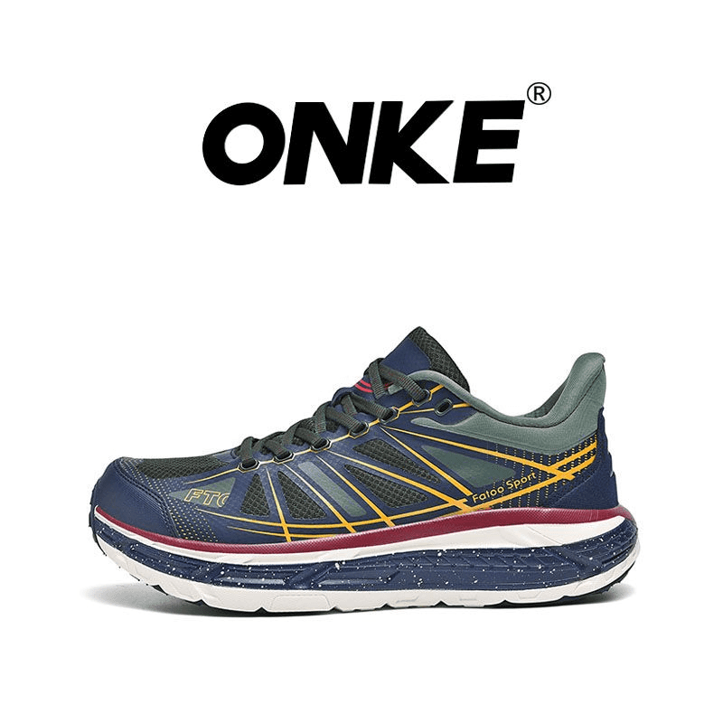 ONKE Autumn Men's Lightweight Breathable Non-Slip Sports Casual Women Thick Sole Shock Absorption Couple Running Dad Shoes GM85